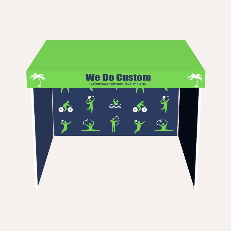 FLAT TOP (10'x10') Custom Canopies - Hexagon Aluminum