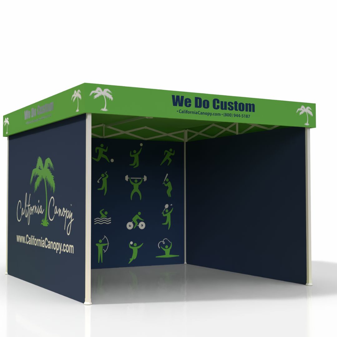 FLAT TOP (10'x10') Custom Canopies - Hexagon Aluminum