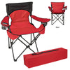 DELUXE PADDED FOLDING CHAIR WITH CARRYING BAG